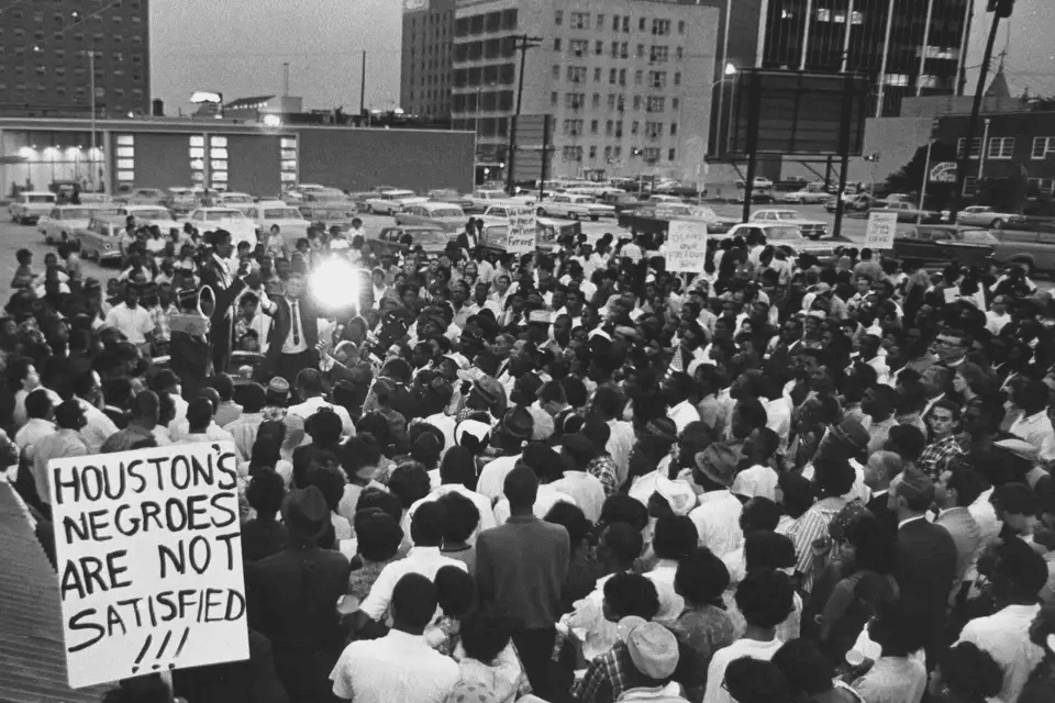 Houston student sit-in protest